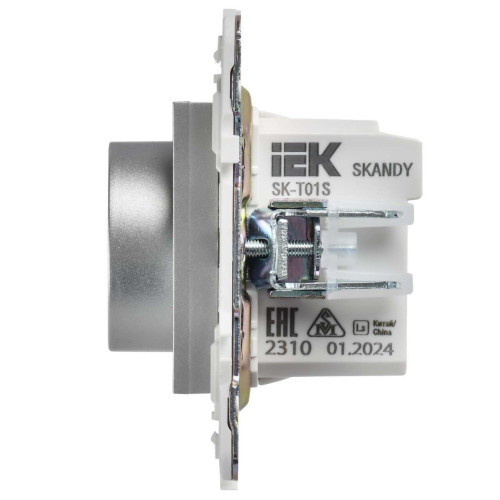 SKANDY Термостат электронный с индикацией SK-T01S серебряный IEK