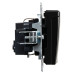 BRITE Розетка 1-местная с заземлением с защитными шторками и крышкой 16А IP20 РСбш10-3-БрЧ черный IEK