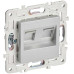 SKANDY Розетка компьютерная двойная RJ45 кат.5E SK-K03S серебряный IEK SKANDY Розетка компьютерная двойная RJ45 кат.5E SK-K03S серебряный IEK