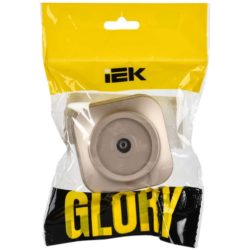 GLORY Розетка для открытой установки TV РТВ20-ХШм шампань матовый IEK