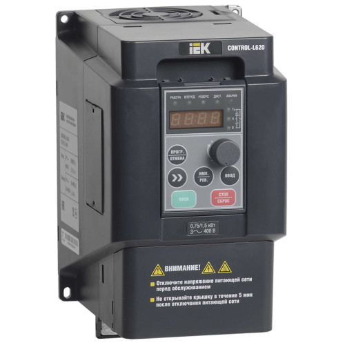 Преобразователь частоты CONTROL-L620 380В 3Ф 0,75-1,5кВт IEK