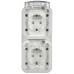 TORS Розетка 2-местная вертикальная 16А IP55 TS332 белый IEK
