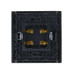 FORTE&PIANO Аудиорозетка 4-местная FP539 сталь IEK