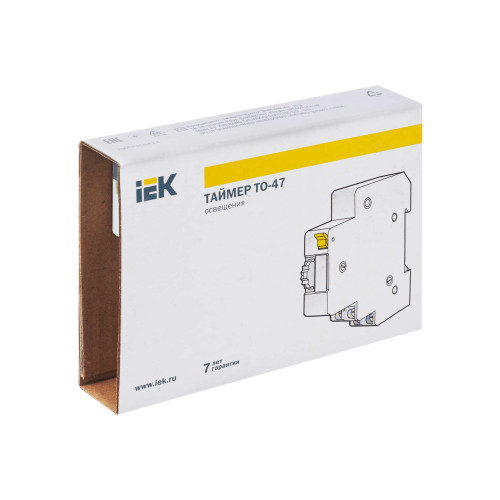 Таймер ТО47 освещения 16А 230В на DIN-рейку IEK