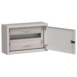 TITAN 5 Корпус металлический ЩРн-18 (1х18) 268х420х140мм IP31 серый (одна дверь) IEK