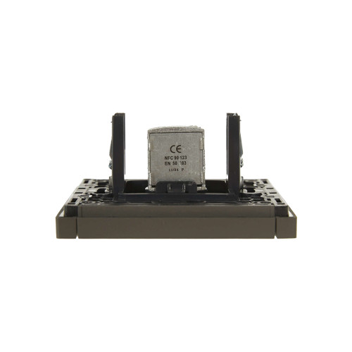 FORTE&PIANO Розетка TV проходная FP329 серый IEK