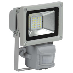 Прожектор светодиодный СДО 05-10Д (детектор) SMD IP44 серый IEK