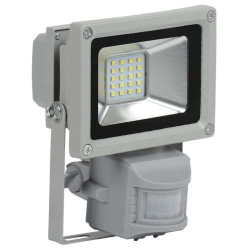 Прожектор светодиодный СДО 05-10Д (детектор) SMD IP44 серый IEK