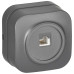 GLORY Розетка для открытой установки телефонная RJ11 РТ20-ХСм сталь матовый IEK GLORY Розетка для открытой установки телефонная RJ11 РТ20-ХСм сталь матовый IEK