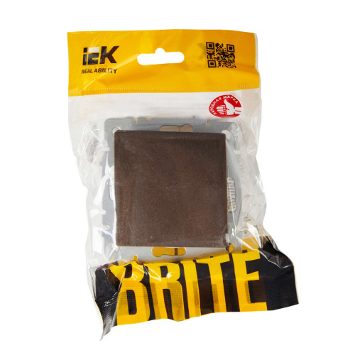 BRITE Выключатель 1-клавишный перекрестный 10А ВС10-1-3-БрТБ темная бронза IEK