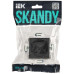 SKANDY Розетка без заземления с защитными шторками 10А SK-R01G графит IEK SKANDY Розетка без заземления с защитными шторками 10А SK-R01G графит IEK