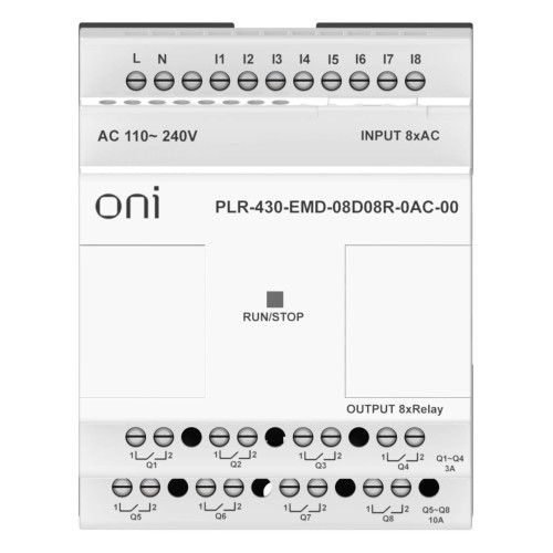 ПЛК 430 Модуль расширения входов выходов 8 DI 8 RO 220В AC ONI