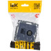 BRITE Розетка двойная TV+RJ45 кат.5E РТВ/РК12-БрМ маренго IEK