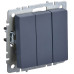 BRITE Выключатель 3-клавишный 10А ВС10-3-0-БрМ маренго IEK BRITE Выключатель 3-клавишный 10А ВС10-3-0-БрМ маренго IEK