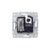 BRITE Розетка двойная TV+RJ45 кат.5E РТВ/РК12-БрС сталь IEK BRITE Розетка двойная TV+RJ45 кат.5E РТВ/РК12-БрС сталь IEK