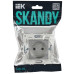 SKANDY Розетка без заземления с защитными шторками 10А SK-R01S серебряный IEK SKANDY Розетка без заземления с защитными шторками 10А SK-R01S серебряный IEK