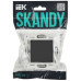 SKANDY Выключатель 1-клавишный проходной 10А SK-V02G графит IEK