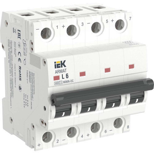 ARMAT Автоматический выключатель M06N-DC 4P L 6А IEK