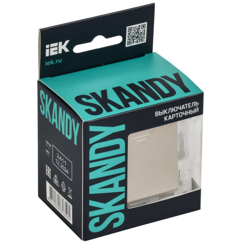 SKANDY Выключатель карточный 30А SK-V15Sh шампань IEK