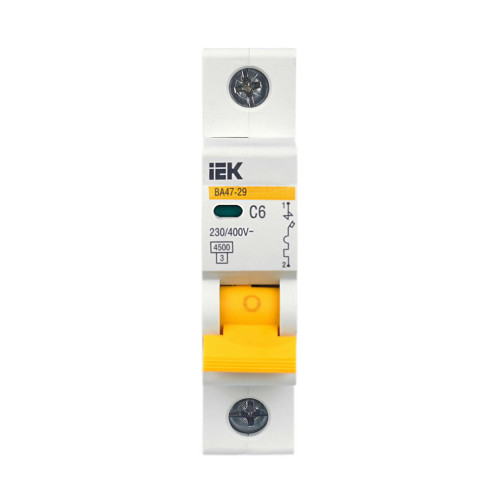 KARAT Автоматический выключатель ВА47-29 1P C 6А 4,5кА IEK