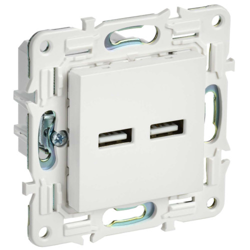 SKANDY Розетка USB A+A 3,1А SK-R15W арктический белый IEK