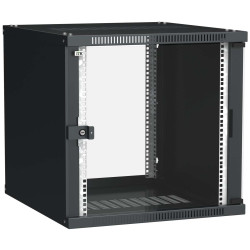 ITK Шкаф LINEA WE 12U 600х650мм дверь стекло чёрный