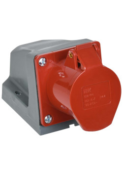 Розетка стационарная ССИ-114 3Р+РЕ 16А 380-415В IP44 IEK