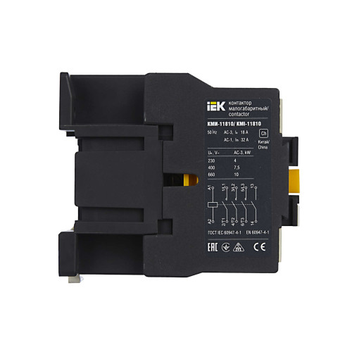 Контактор КМИ-11810 18А 24В/АС3 1NO IEK