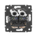 VALENA Розетка компьютерная двойная RJ45 категория 5Е UTP с захватами белый VALENA Розетка компьютерная двойная RJ45 категория 5Е UTP с захватами белый