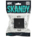SKANDY Выключатель 1-клавишный проходной с индикацией 10А SK-V08Bl черный IEK