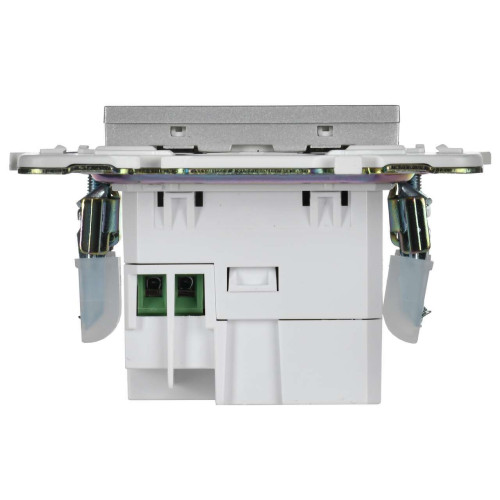 SKANDY Розетка USB A+C 18Вт SK-R13S серебряный IEK