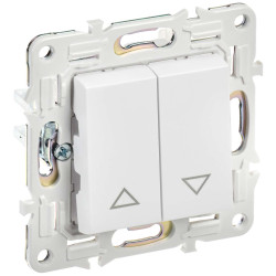 SKANDY Выключатель жалюзи 10А SK-V12W арктический белый IEK
