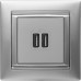 VALENA Розетка USB A+A 15Вт алюминий VALENA Розетка USB A+A 15Вт алюминий