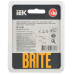 BRITE Рамка 1-местная РУ-1-2-Бр стекло розовый матовый IEK