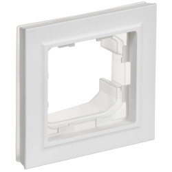 BRITE Рамка 1-местная IP44 РУ-1-БрАБ-44 арктический белый IEK