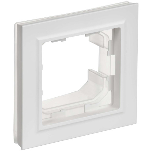 BRITE Рамка 1-местная IP44 РУ-1-БрАБ-44 арктический белый IEK