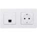 INSPIRIA Розетка компьютерная RJ45 категория 5Е UTP белый INSPIRIA Розетка компьютерная RJ45 категория 5Е UTP белый