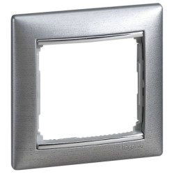 VALENA DIY Рамка 1местная алюминий матовый