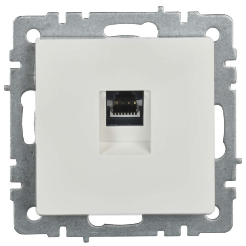 BRITE Розетка компьютерная RJ45 кат.6 РК11-БрБ белый IEK