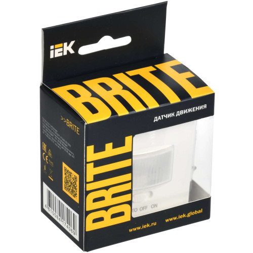 BRITE Датчик движения ДС10-1-БрБ белый IEK