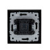BRITE Выключатель 1-клавишный 10А в сборе ВСР10-1-0-БрЧ черный IEK BRITE Выключатель 1-клавишный 10А в сборе ВСР10-1-0-БрЧ черный IEK