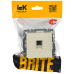 BRITE Розетка компьютерная RJ45 кат.6 РК11-БрКр бежевый IEK BRITE Розетка компьютерная RJ45 кат.6 РК11-БрКр бежевый IEK