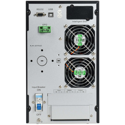 ITK ELECTRA OT ИБП однофазный онлайн 10кВА/10кВт LCD дисплей 192-240VDC клеммная колодка без АКБ с регулируемым зарядным устройством USB EPO RS232 SNMP слот Tower