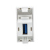 PRIMER РКЮ-10-00-П Розетка USB A 3.0 (1 модуль) белая IEK PRIMER РКЮ-10-00-П Розетка USB A 3.0 (1 модуль) белая IEK
