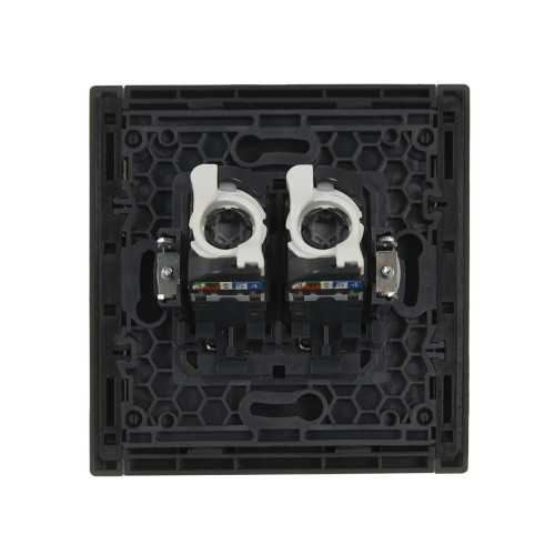 FORTE&PIANO Розетка компьютерная двойная RJ45 кат.5E FP333 серый IEK