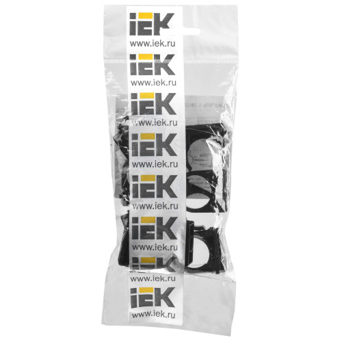 ELASTA Держатель с защелкой CF25 черный (10шт/компл) IEK