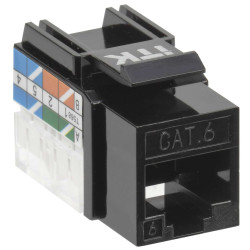 ITK Модуль Keystone Jack кат.6 UTP 110 IDC 90град чёрный