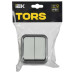 TORS Выключатель двухклавишный проходной 10А IP55 TS225 сер-бел IEK TORS Выключатель двухклавишный проходной 10А IP55 TS225 сер-бел IEK