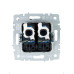 BRITE Розетка компьютерная двойная RJ45 кат.6 РК11-2-БрКр бежевый IEK BRITE Розетка компьютерная двойная RJ45 кат.6 РК11-2-БрКр бежевый IEK