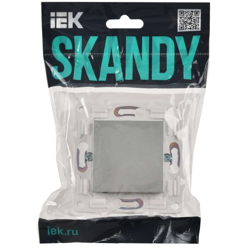 SKANDY Заглушка с суппортом SK-C01S серебряный IEK
